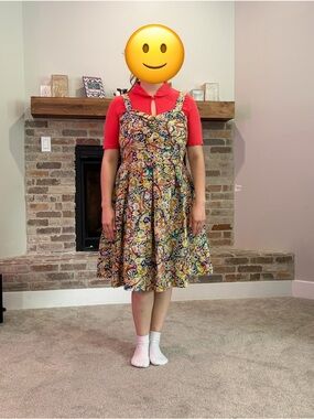 Multicolor Floral Fit-and-Flare Sundress